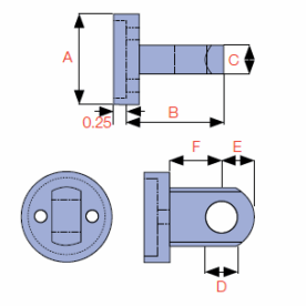 Base Clevis dimensions
